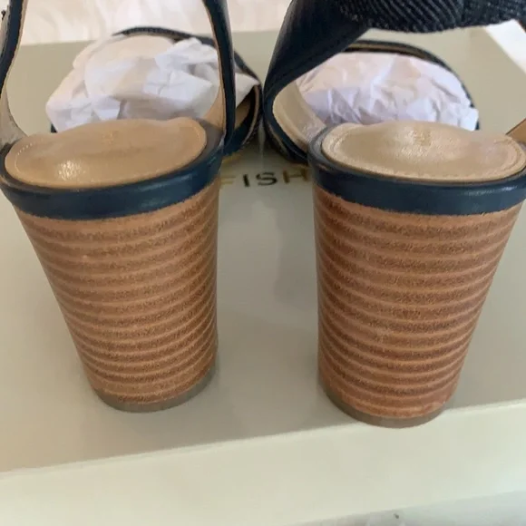 Marc Fisher Ankle Strap Block Heel Sandals Size 7 - Picture 5 of 15